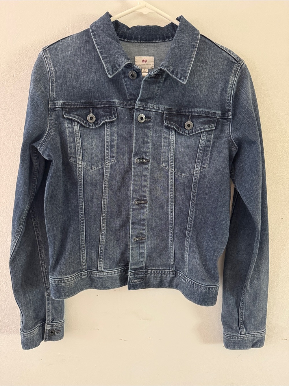 AG Adriano Goldschmied Dark Wash Jacket Sz L